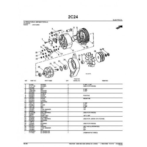 John Deere 4000 4020 (SN# 201,000 and up) Tractor Parts Manual (JD-P-PC1116):  John Deere: 0761873353289: : Books