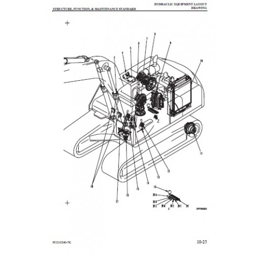 Komatsu pc3000 карта смазки